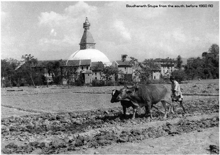 Boudhanath Stupa, before 1960 AD