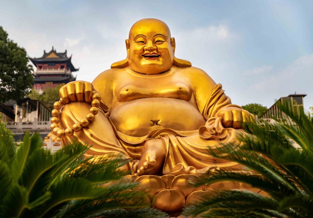 Laughing Buddha at Temple in China