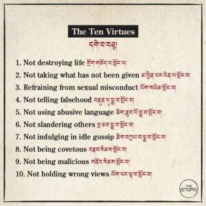 The Ten Virtues དགེ་བ་བཅུ།