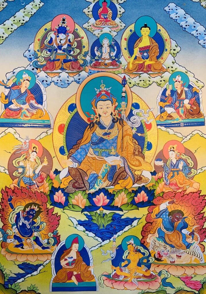 Eight Manifestations of Guru Rinpoche Thangka